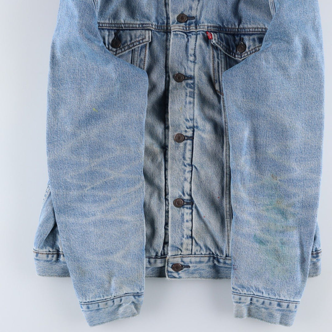 Levi's padded denim jacket, size L, men's cotton blue type Vintage Second Hand