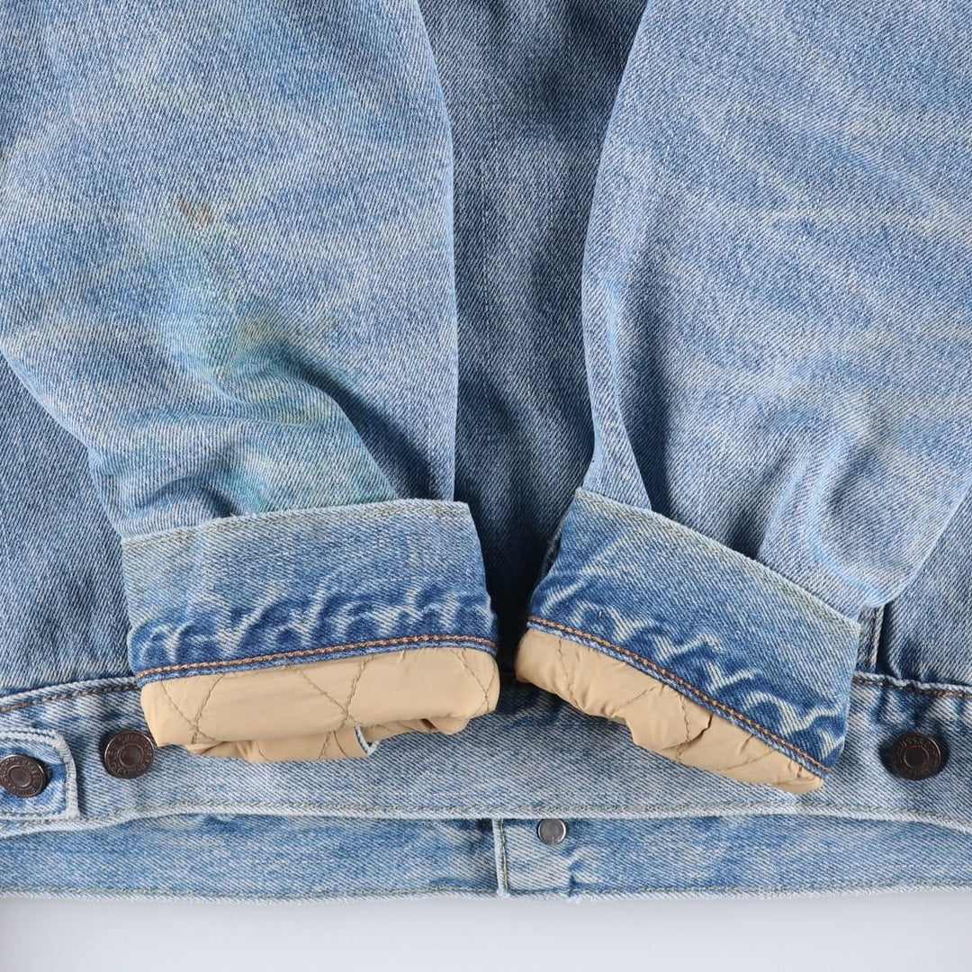 Levi's padded denim jacket, size L, men's cotton blue type Vintage Second Hand