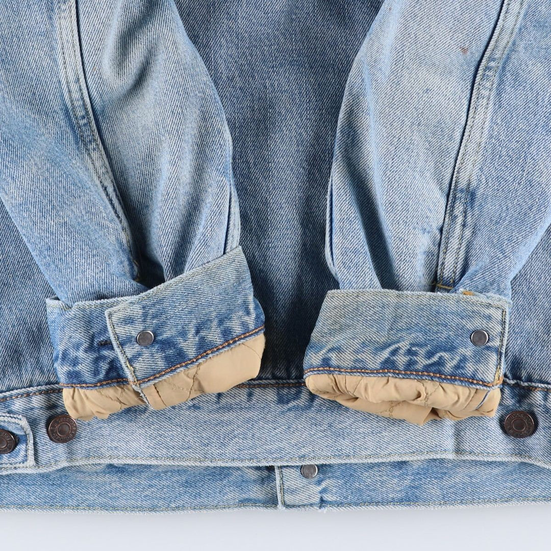 Levi's padded denim jacket, size L, men's cotton blue type Vintage Second Hand