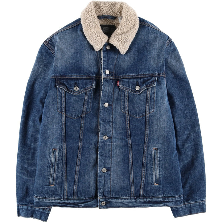 Levi's Padded Denim Jacket, Men's Size XL cotton blue type Vintage Second Hand