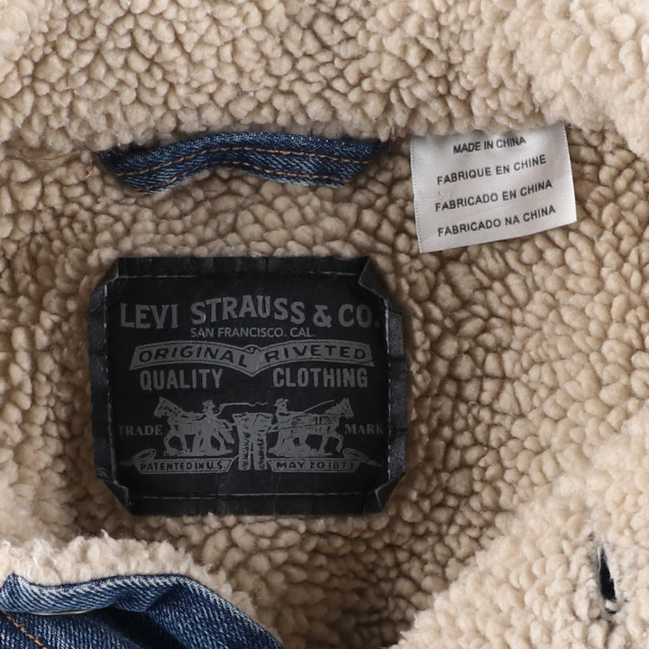 Levi's Padded Denim Jacket, Men's Size XL cotton blue type Vintage Second Hand