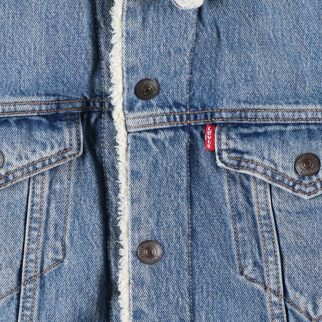 Levi's padded denim jacket, size M, men's cotton blue type Vintage Second Hand