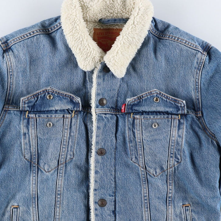 Levi's padded denim jacket, size M, men's cotton blue type Vintage Second Hand