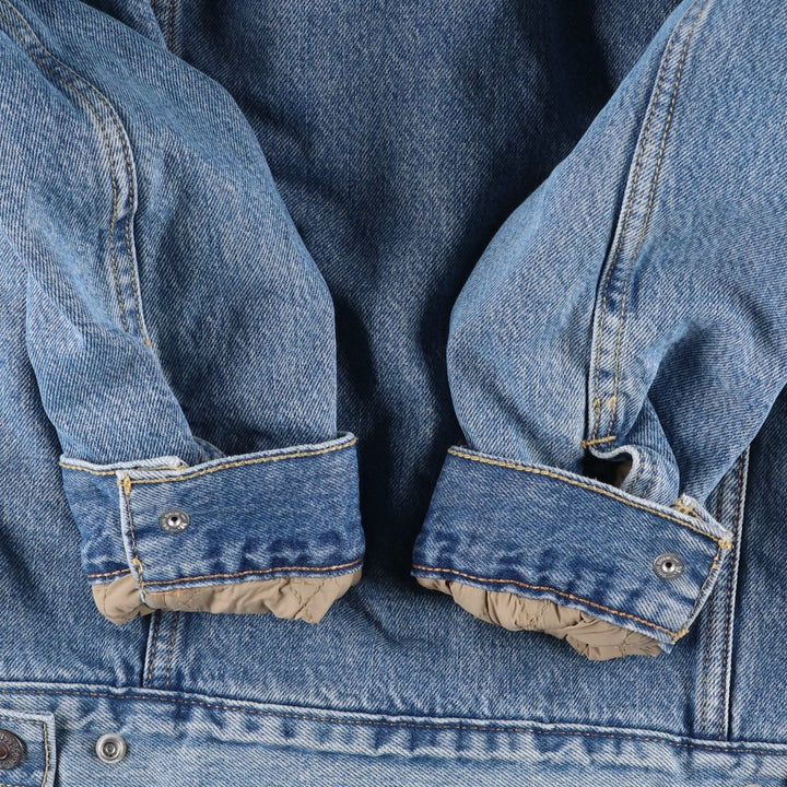 Levi's padded denim jacket, size M, men's cotton blue type Vintage Second Hand