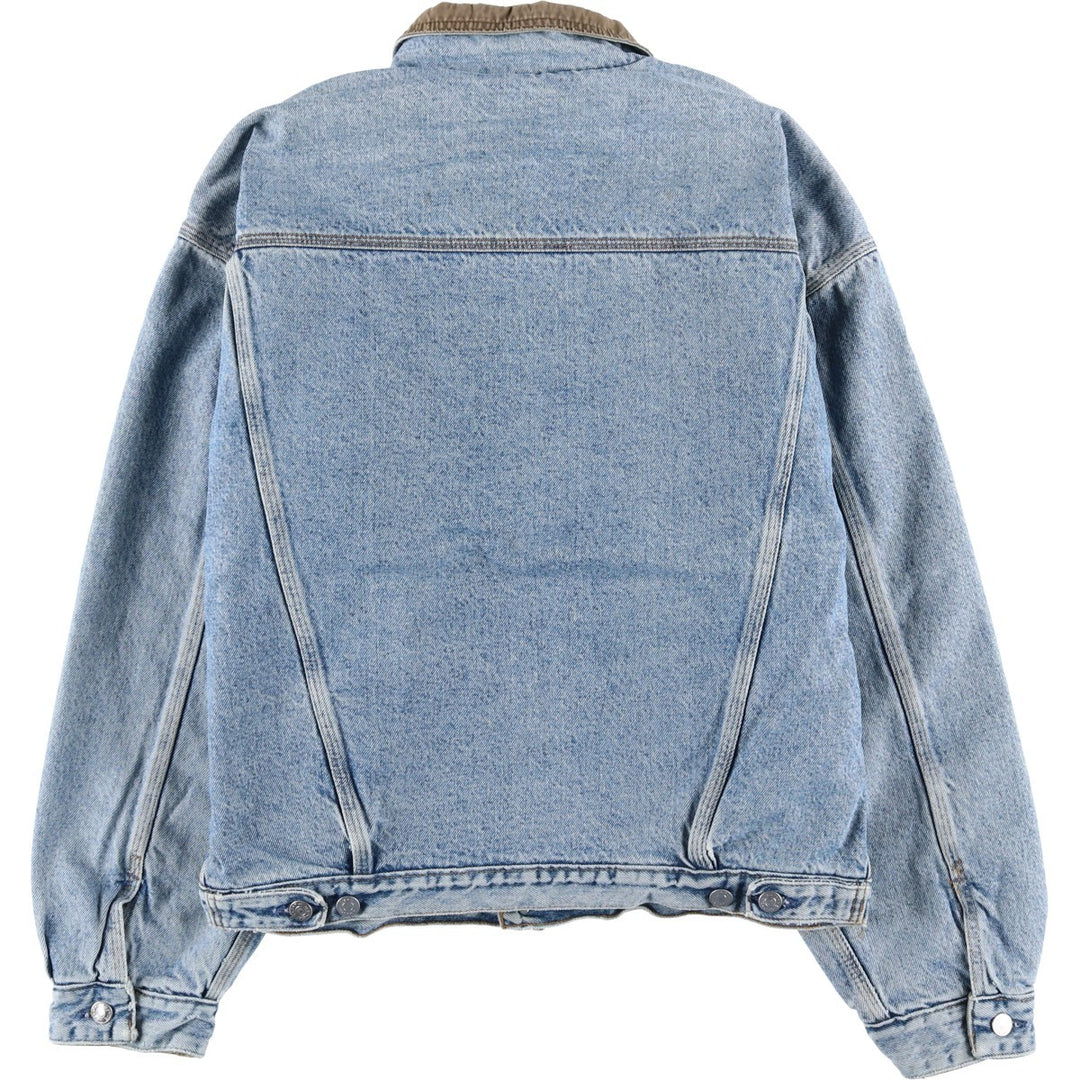 90'S GAP Vintage Denim Jacket, Made in USA, Men's Size L cotton blue type Vintage Second Hand