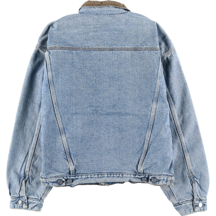 90'S GAP Vintage Denim Jacket, Made in USA, Men's Size L cotton blue type Vintage Second Hand