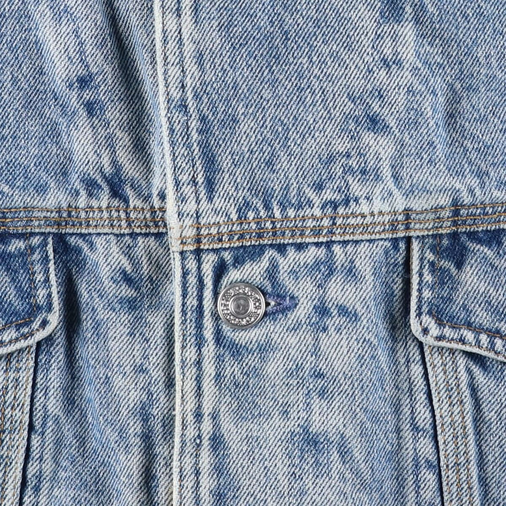 90'S GAP Vintage Denim Jacket, Made in USA, Men's Size L cotton blue type Vintage Second Hand