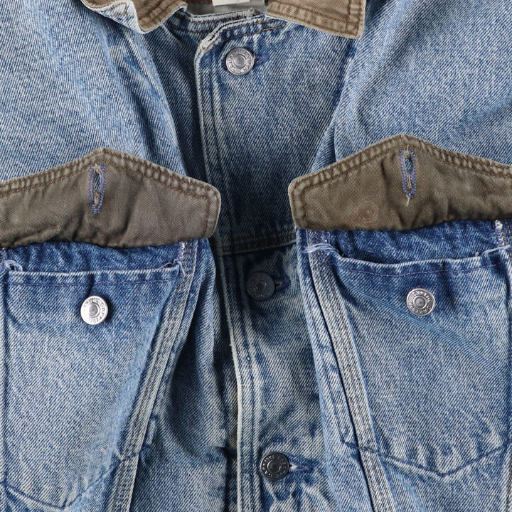 90'S GAP Vintage Denim Jacket, Made in USA, Men's Size L cotton blue type Vintage Second Hand