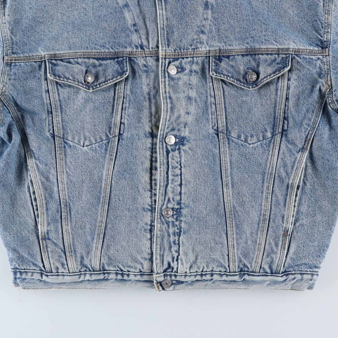 90'S GAP Vintage Denim Jacket, Made in USA, Men's Size L cotton blue type Vintage Second Hand