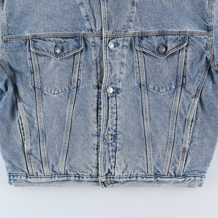 90'S GAP Vintage Denim Jacket, Made in USA, Men's Size L cotton blue type Vintage Second Hand