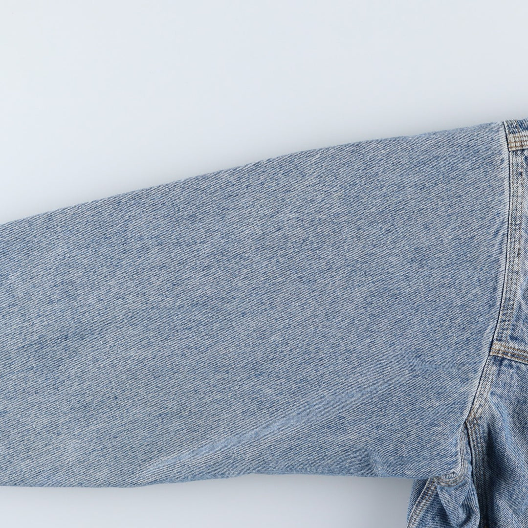 90'S GAP Vintage Denim Jacket, Made in USA, Men's Size L cotton blue type Vintage Second Hand