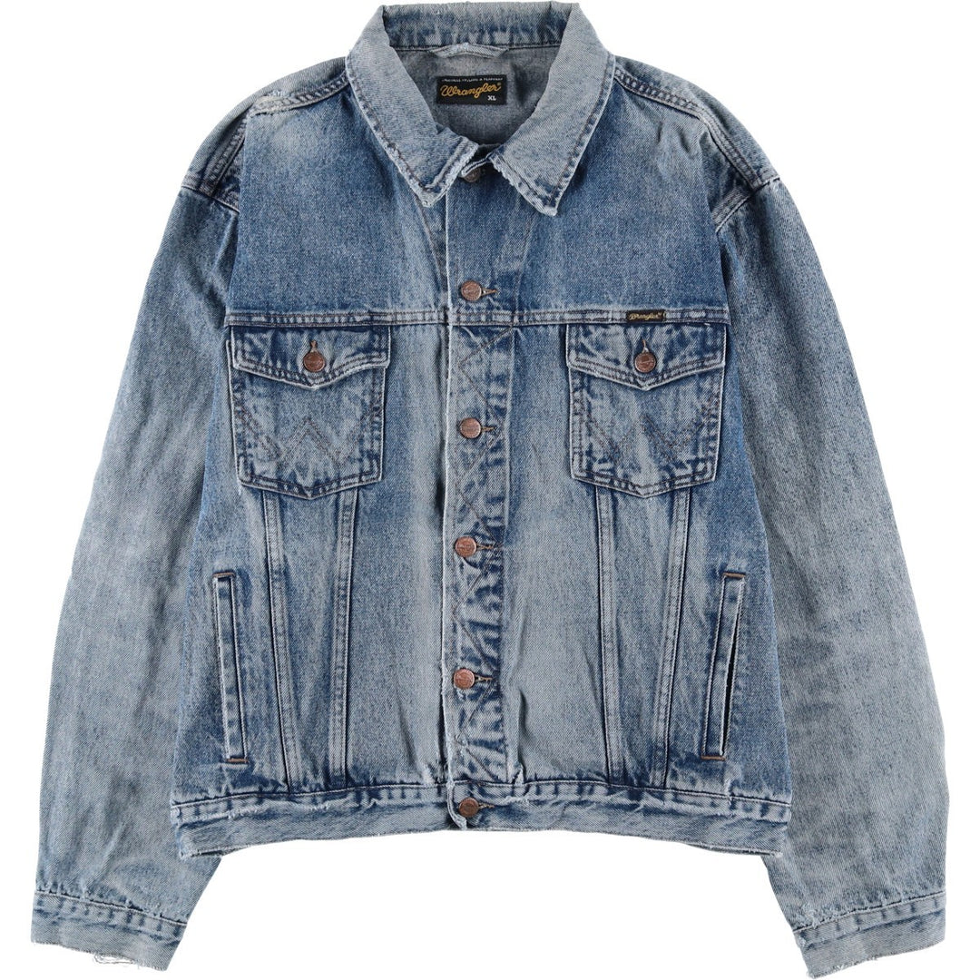 Wrangler Denim Jacket, G-Jean, Men's XL cotton blue type Vintage Second Hand