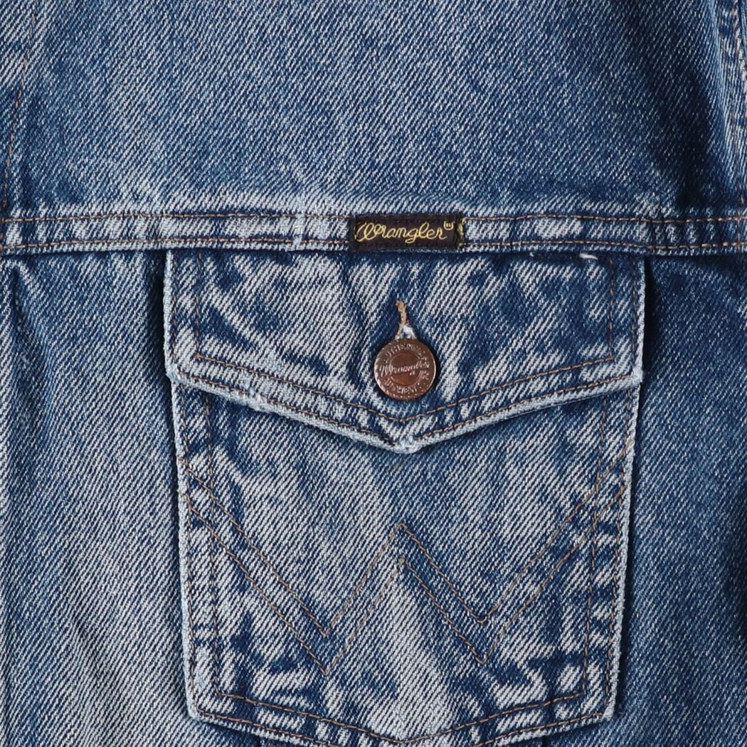 Wrangler Denim Jacket, G-Jean, Men's XL cotton blue type Vintage Second Hand