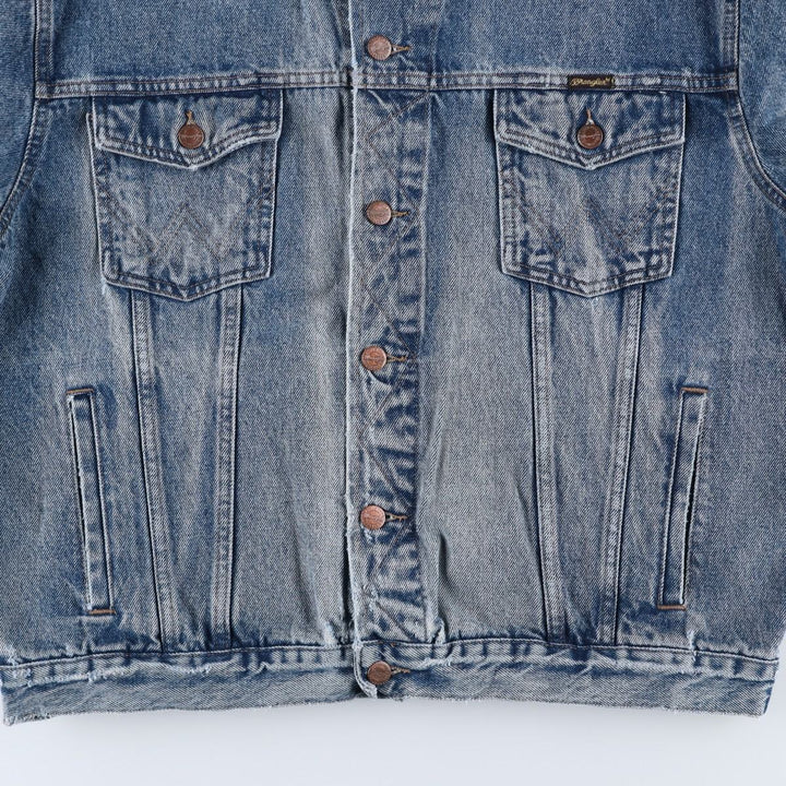 Wrangler Denim Jacket, G-Jean, Men's XL cotton blue type Vintage Second Hand