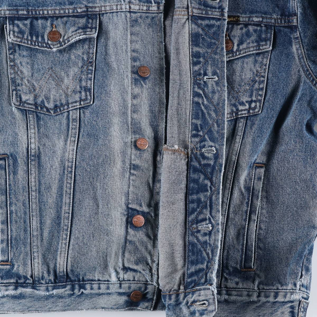 Wrangler Denim Jacket, G-Jean, Men's XL cotton blue type Vintage Second Hand