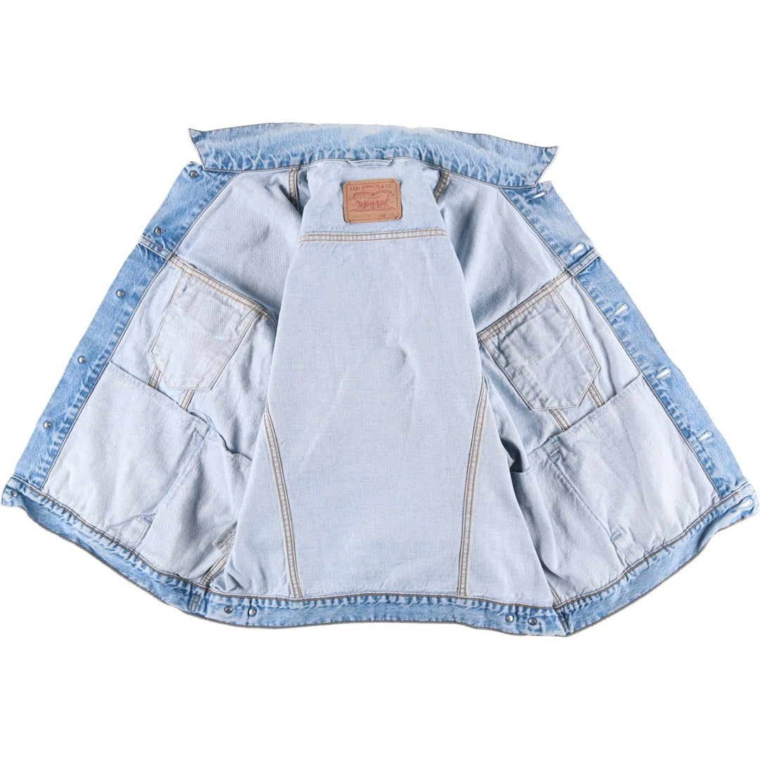 90'S Levi's 70503-0210 Denim Jacket, Men's XXL, Vintage cotton blue type Vintage Second Hand