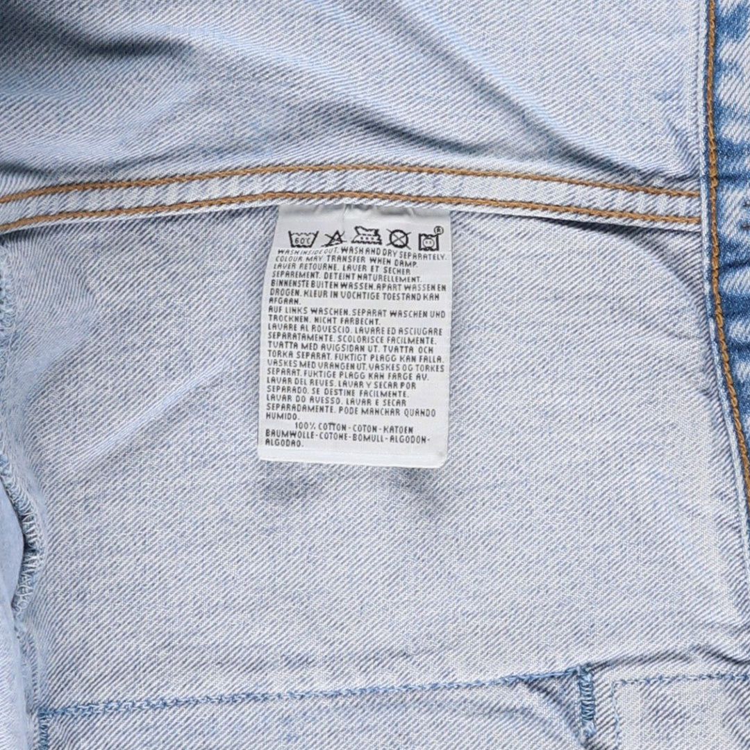 90'S Levi's 70503-0210 Denim Jacket, Men's XXL, Vintage cotton blue type Vintage Second Hand