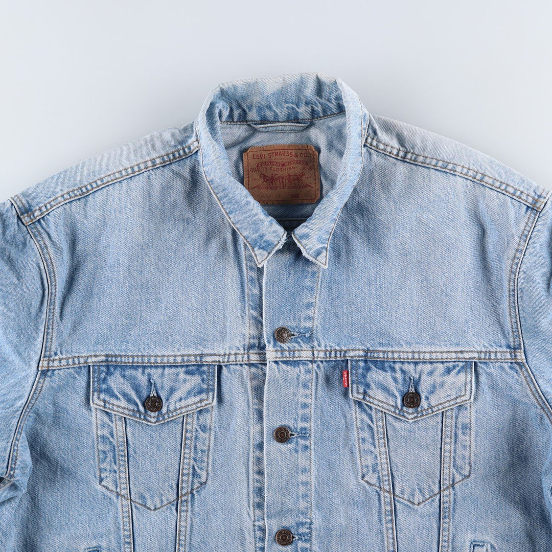 90'S Levi's 70503-0210 Denim Jacket, Men's XXL, Vintage cotton blue type Vintage Second Hand