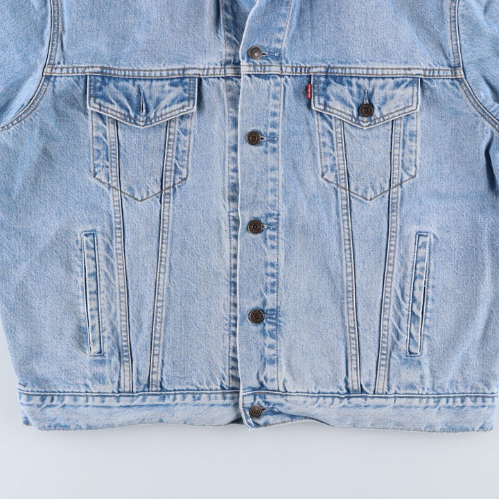 90'S Levi's 70503-0210 Denim Jacket, Men's XXL, Vintage cotton blue type Vintage Second Hand