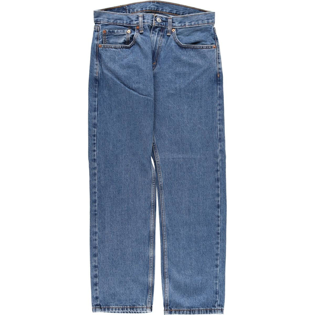 Levi's 505 tapered denim pants for men, equivalent to w32 cotton blue type Vintage Second Hand