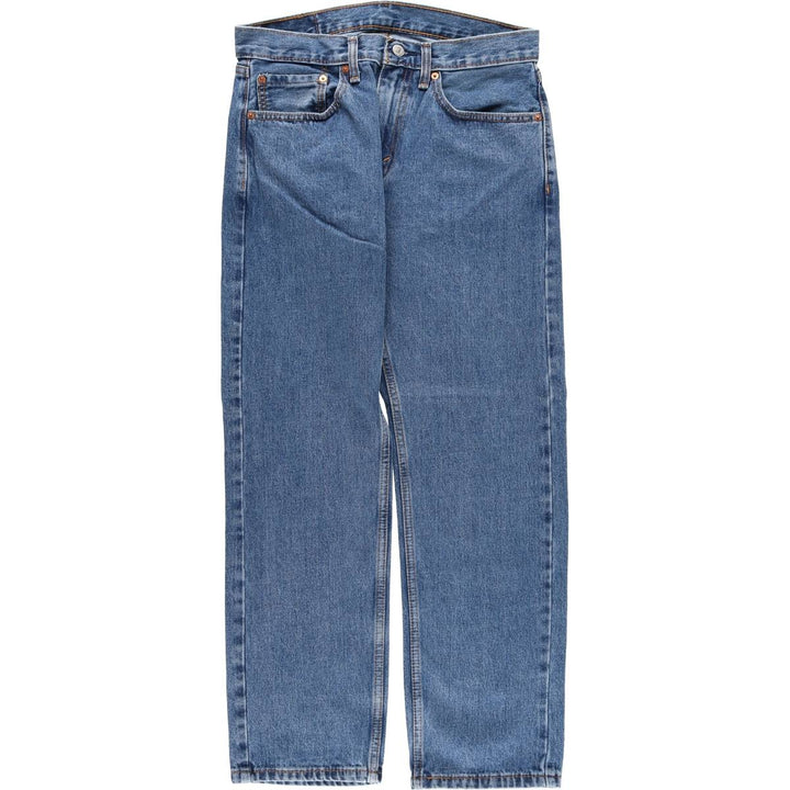 Levi's 505 tapered denim pants for men, equivalent to w32 cotton blue type Vintage Second Hand