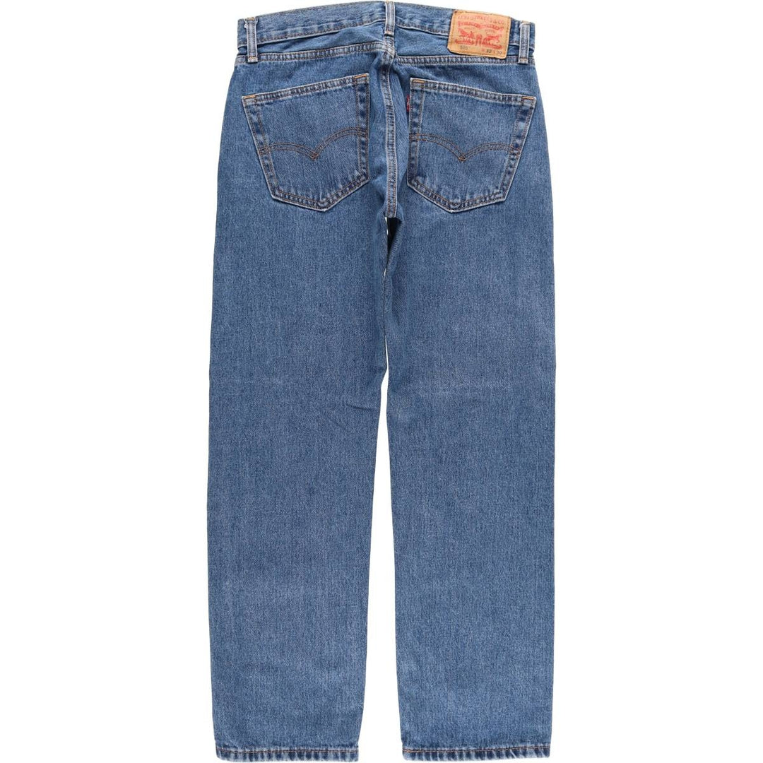 Levi's 505 tapered denim pants for men, equivalent to w32 cotton blue type Vintage Second Hand