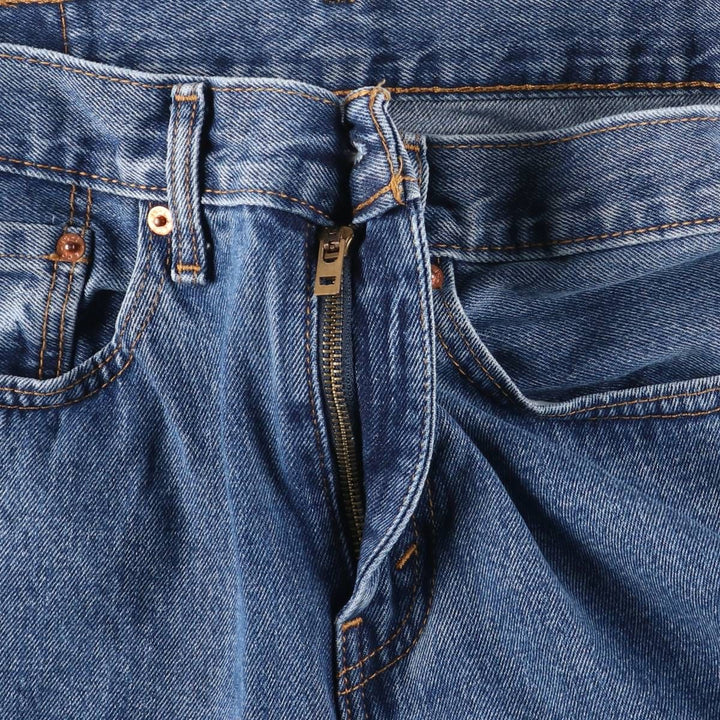 Levi's 505 tapered denim pants for men, equivalent to w32 cotton blue type Vintage Second Hand