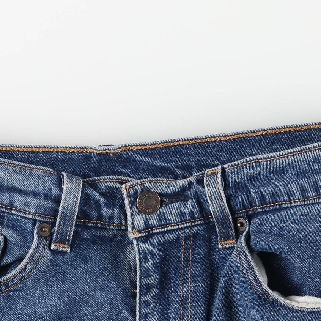 Levi's 505 tapered denim pants for men, size w36 unclear blue type Vintage Second Hand