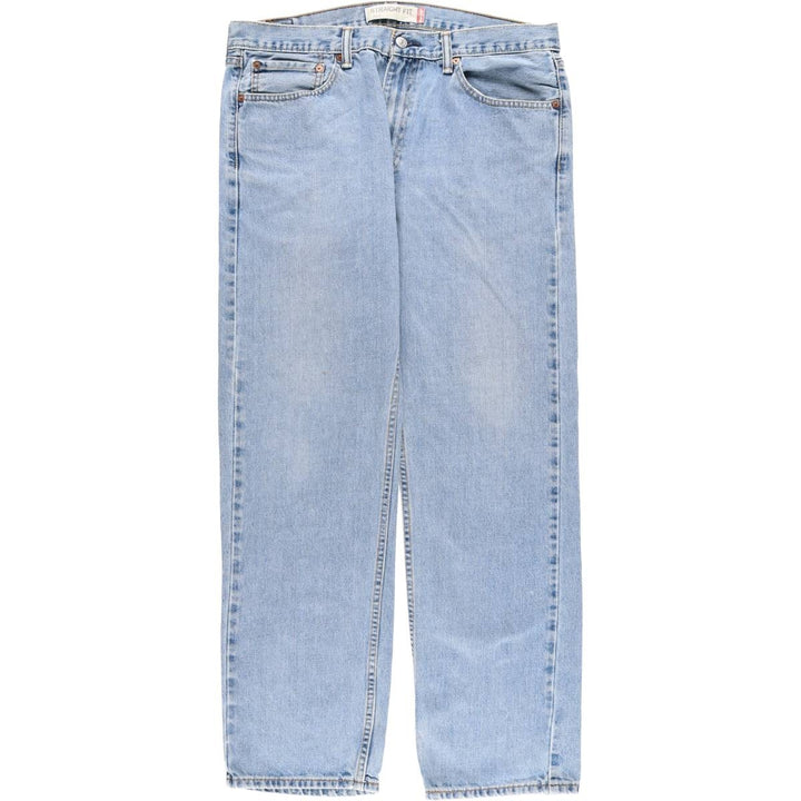Levi's 505 STRAIGHT FIT tapered denim pants for men, size w36 unclear blue type Vintage Second Hand