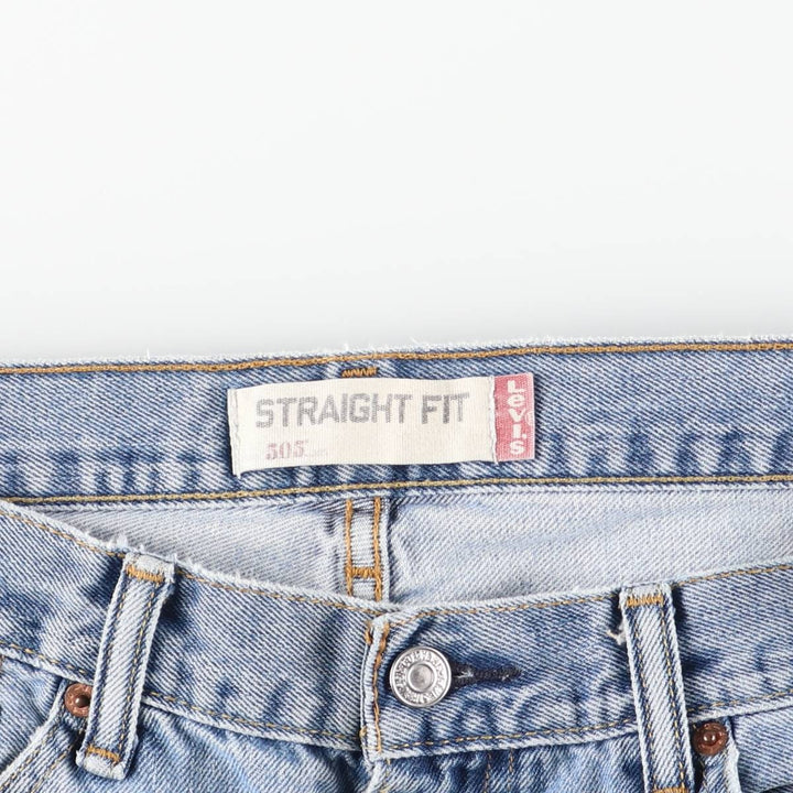 Levi's 505 STRAIGHT FIT tapered denim pants for men, size w36 unclear blue type Vintage Second Hand