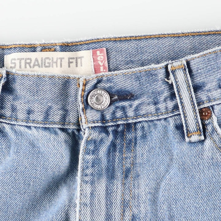 Levi's 505 STRAIGHT FIT tapered denim pants for men, size w36 unclear blue type Vintage Second Hand
