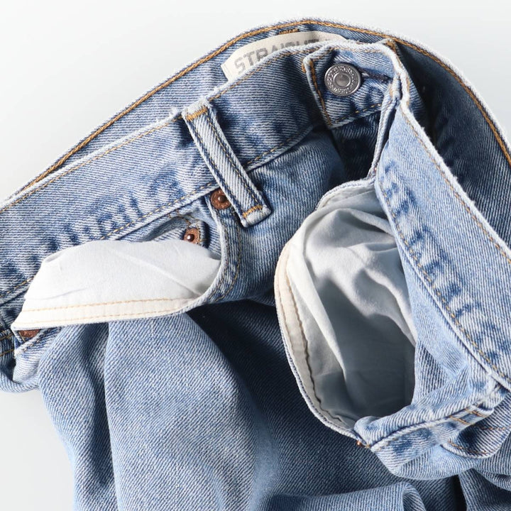 Levi's 505 STRAIGHT FIT tapered denim pants for men, size w36 unclear blue type Vintage Second Hand