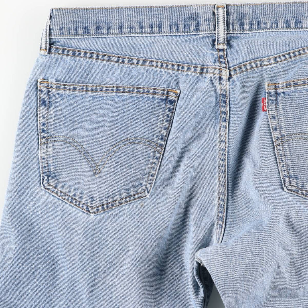 Levi's 505 STRAIGHT FIT tapered denim pants for men, size w36 unclear blue type Vintage Second Hand