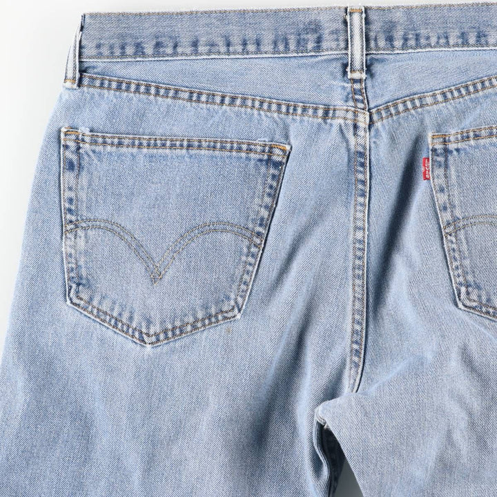 Levi's 505 STRAIGHT FIT tapered denim pants for men, size w36 unclear blue type Vintage Second Hand