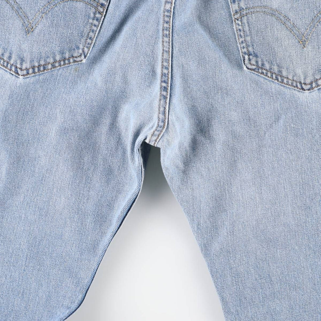 Levi's 505 STRAIGHT FIT tapered denim pants for men, size w36 unclear blue type Vintage Second Hand