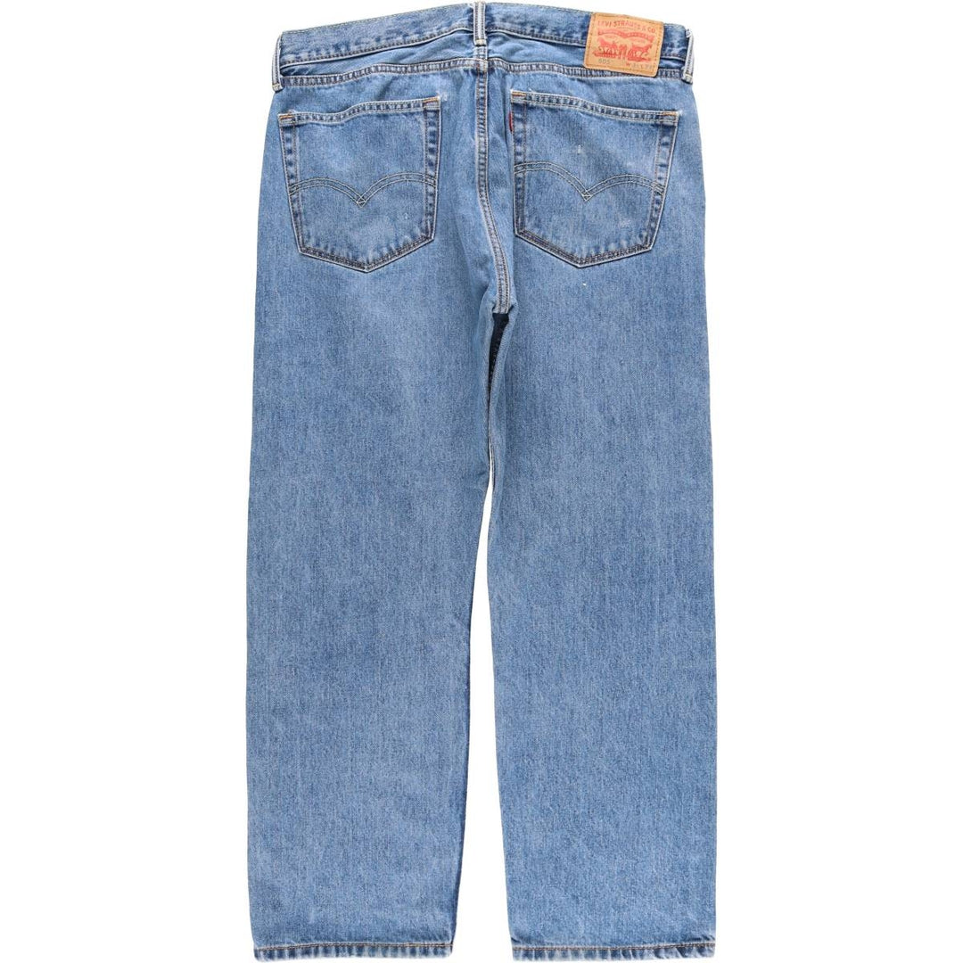 Levi's 505 tapered denim pants for men, size w36 cotton blue type Vintage Second Hand