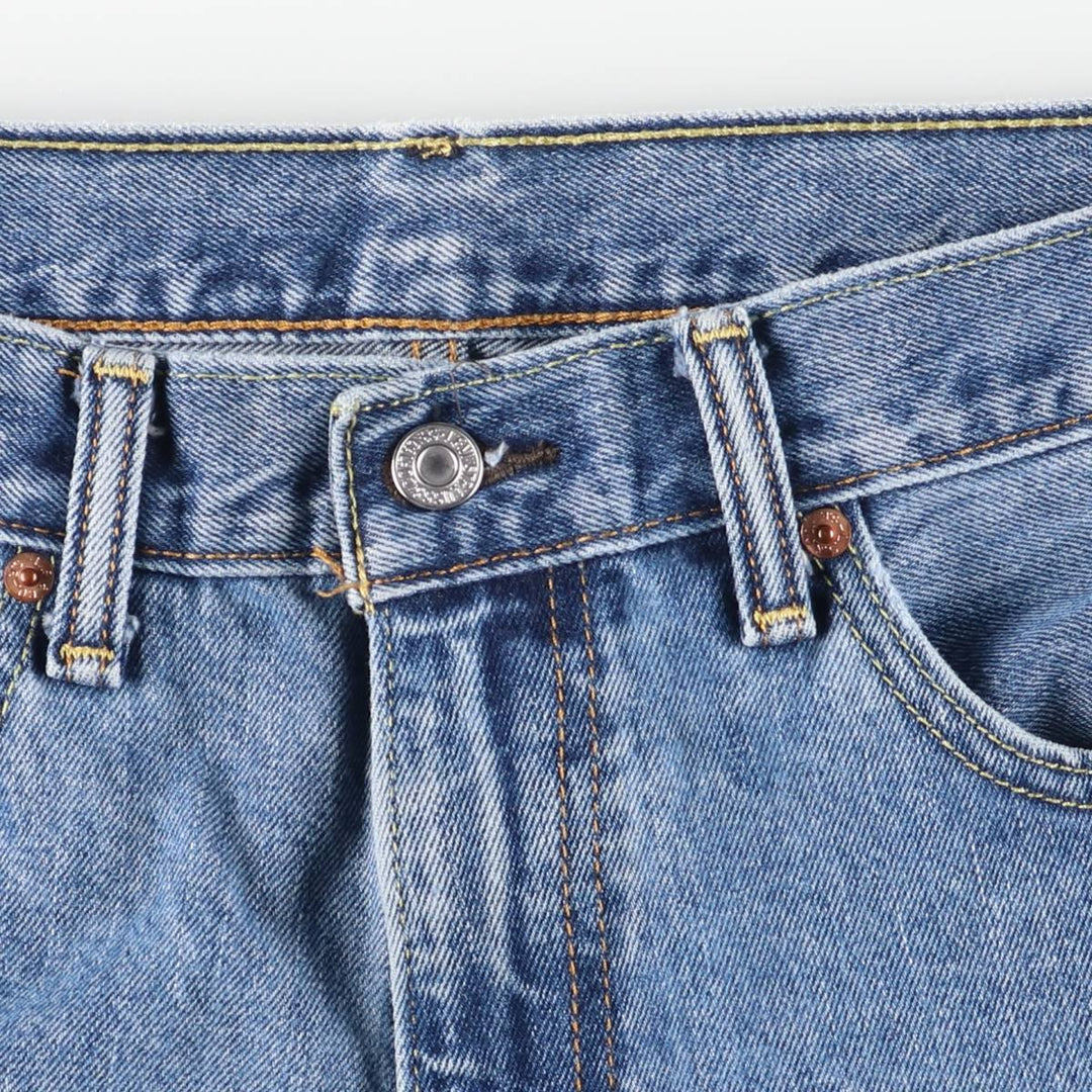 Levi's 505 tapered denim pants for men, size w36 cotton blue type Vintage Second Hand