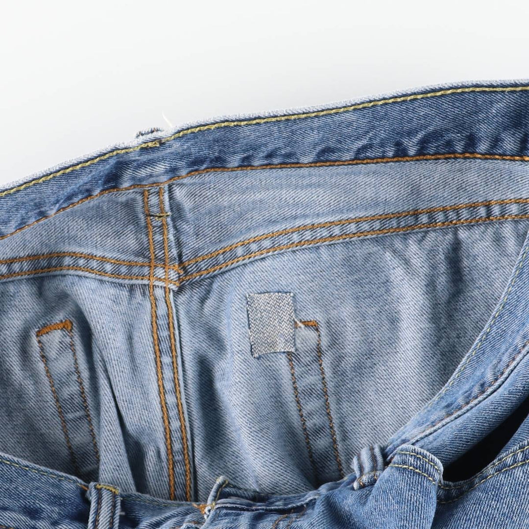Levi's 505 tapered denim pants for men, size w36 cotton blue type Vintage Second Hand
