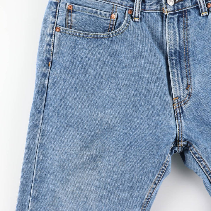 Levi's 505 tapered denim pants for men, size w36 cotton blue type Vintage Second Hand