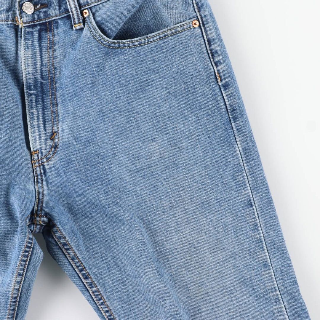 Levi's 505 tapered denim pants for men, size w36 cotton blue type Vintage Second Hand