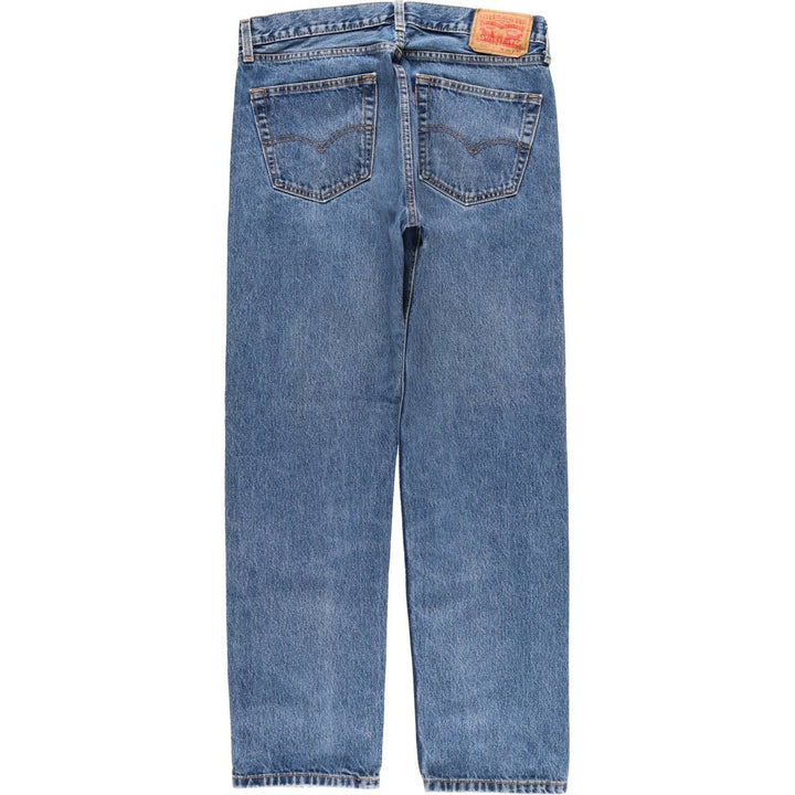 Levi's 505 tapered denim pants for men, size W34 unclear blue type Vintage Second Hand
