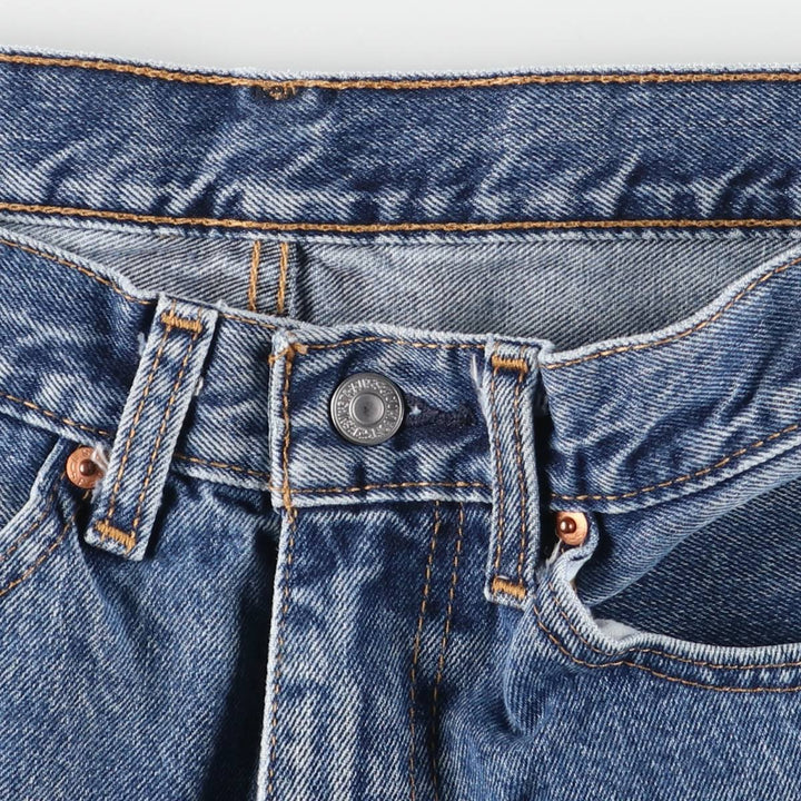 Levi's 505 tapered denim pants for men, size W34 unclear blue type Vintage Second Hand