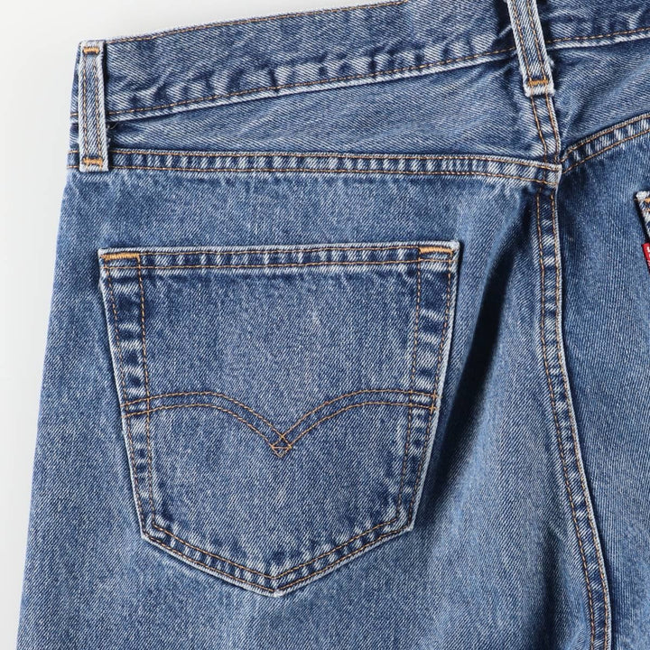 Levi's 505 tapered denim pants for men, size W34 unclear blue type Vintage Second Hand