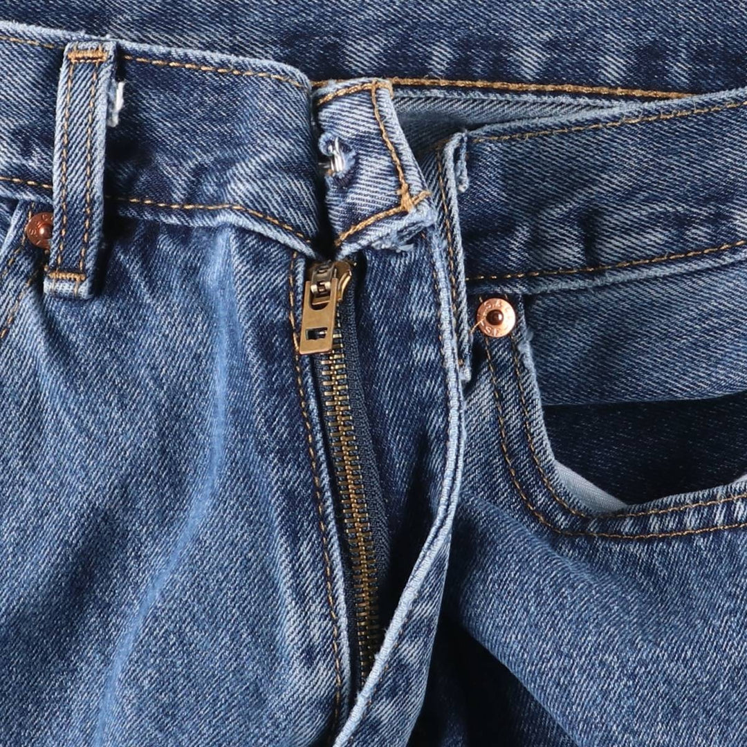Levi's 505 tapered denim pants for men, size w36 cotton blue type Vintage Second Hand