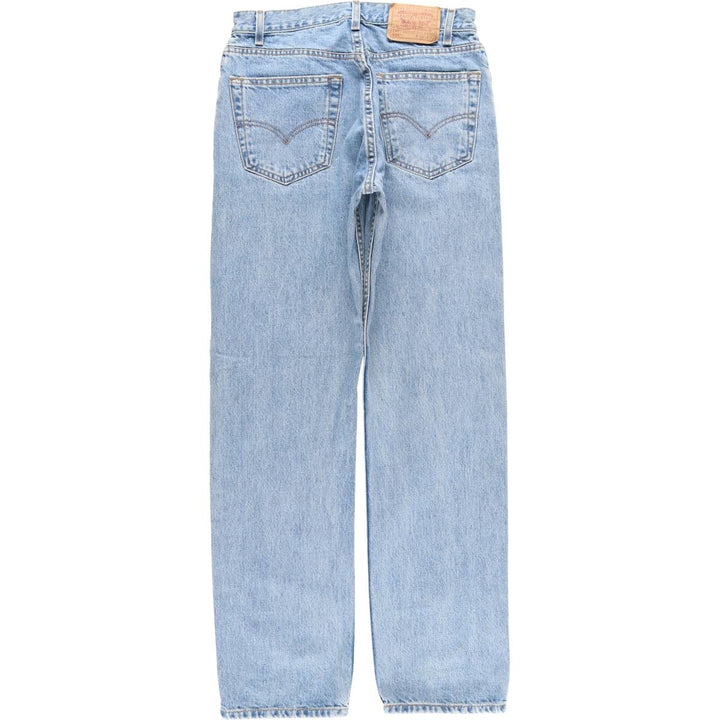 90'S Levi's 505 REGULAR FIT STRAIGHT LEG tapered denim pants for men, W31 equivalent, vintage cotton blue type Vintage Second Hand