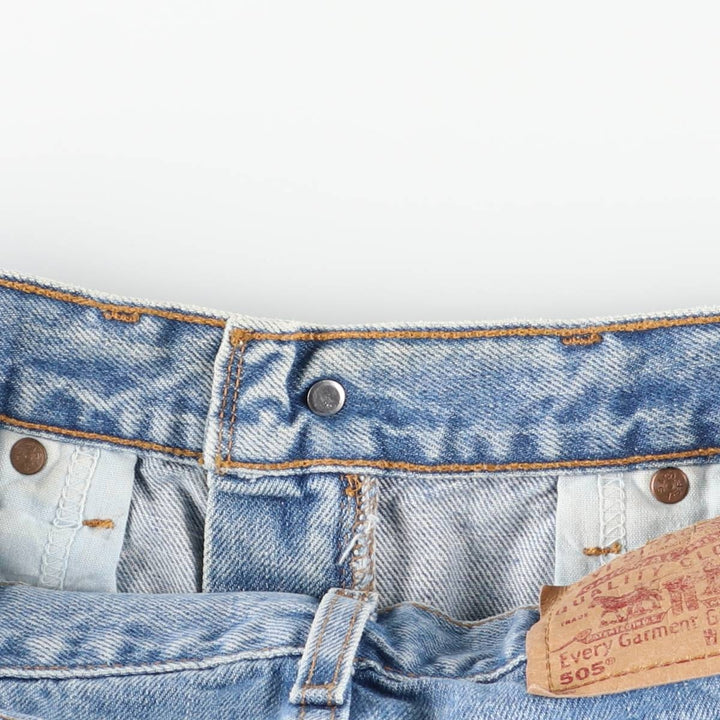 90'S Levi's 505 REGULAR FIT STRAIGHT LEG tapered denim pants for men, W31 equivalent, vintage cotton blue type Vintage Second Hand