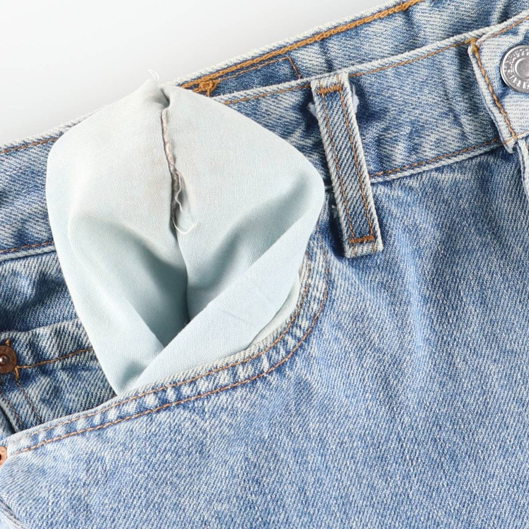 90'S Levi's 505 REGULAR FIT STRAIGHT LEG tapered denim pants for men, W31 equivalent, vintage cotton blue type Vintage Second Hand