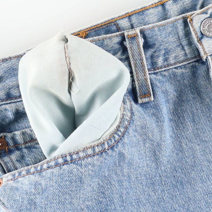 90'S Levi's 505 REGULAR FIT STRAIGHT LEG tapered denim pants for men, W31 equivalent, vintage cotton blue type Vintage Second Hand
