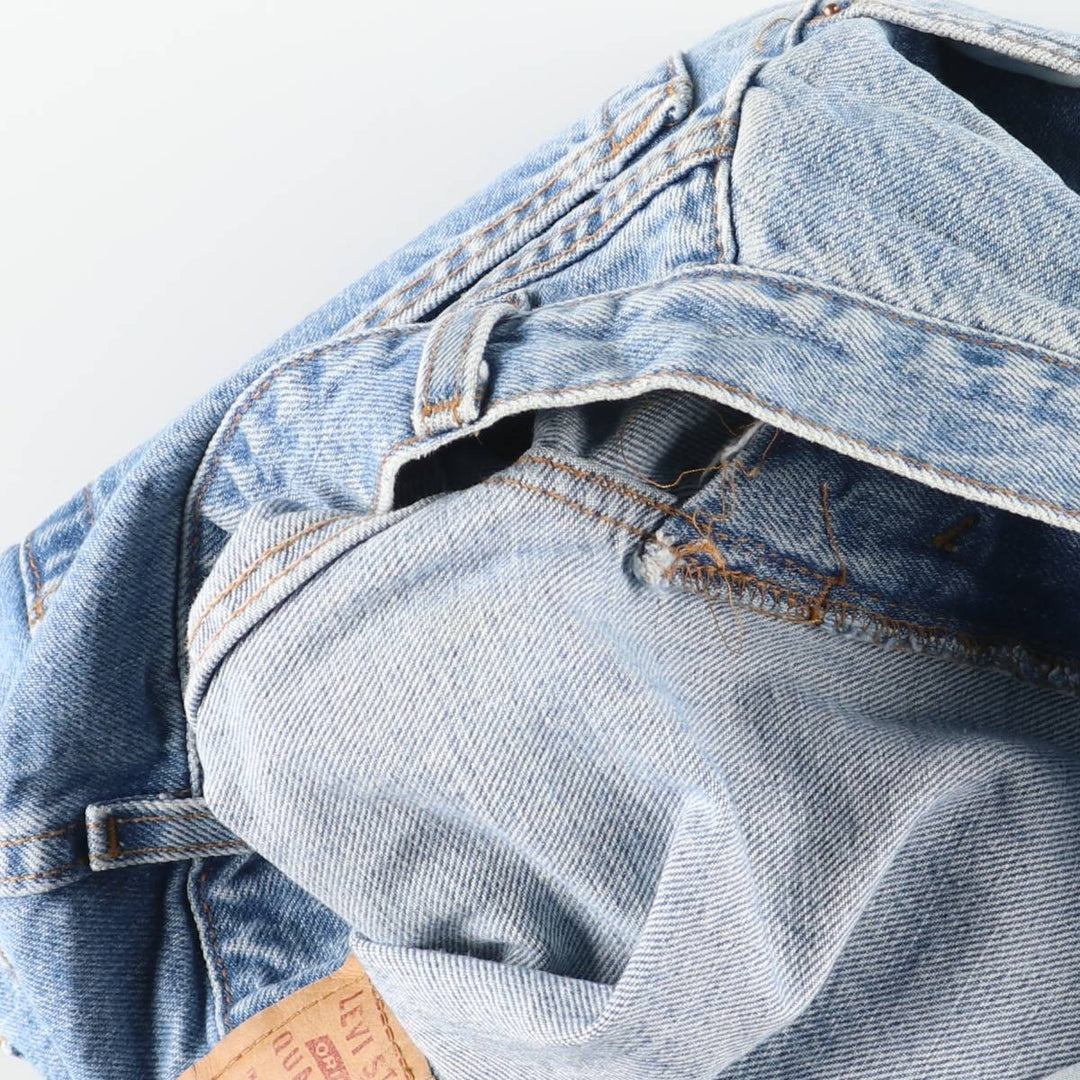 90'S Levi's 505 REGULAR FIT STRAIGHT LEG tapered denim pants for men, W31 equivalent, vintage cotton blue type Vintage Second Hand