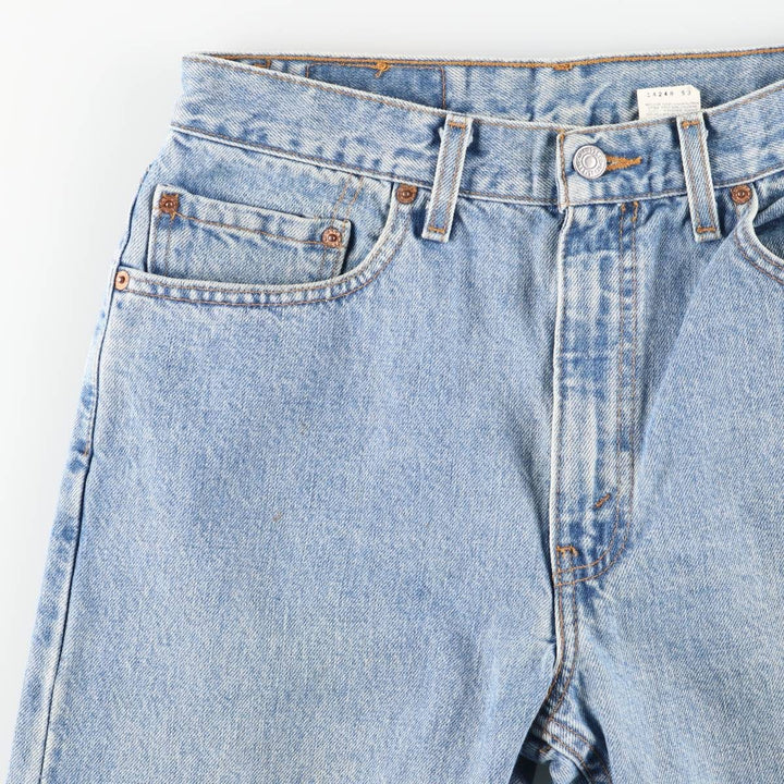 90'S Levi's 505 REGULAR FIT STRAIGHT LEG tapered denim pants for men, W31 equivalent, vintage cotton blue type Vintage Second Hand